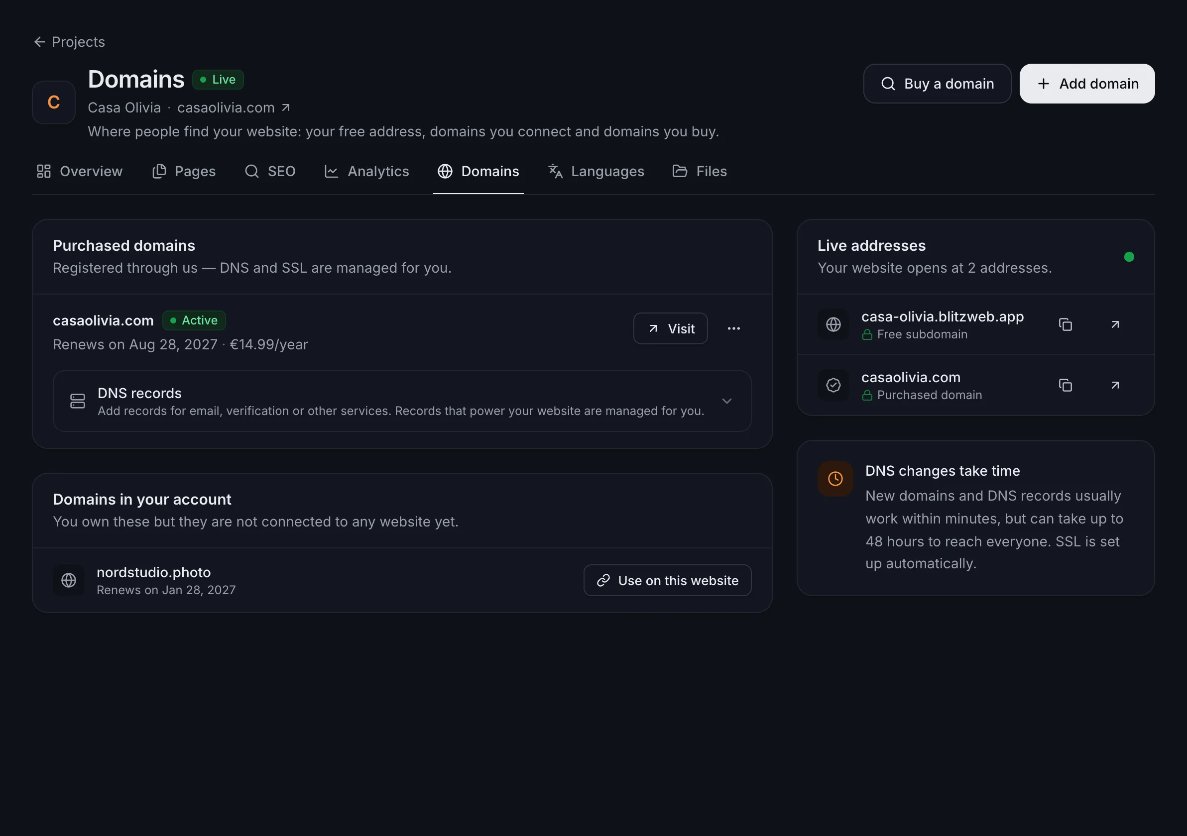 Domain-e sajti me SSL falas në çdo adresë